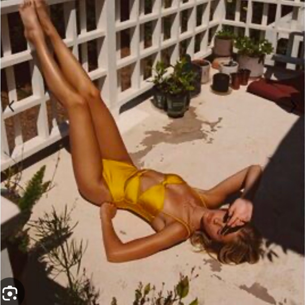 Skatie Yellow One Piece Swimsuit